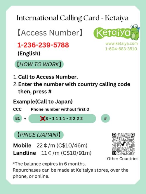 How to use International Calling Card